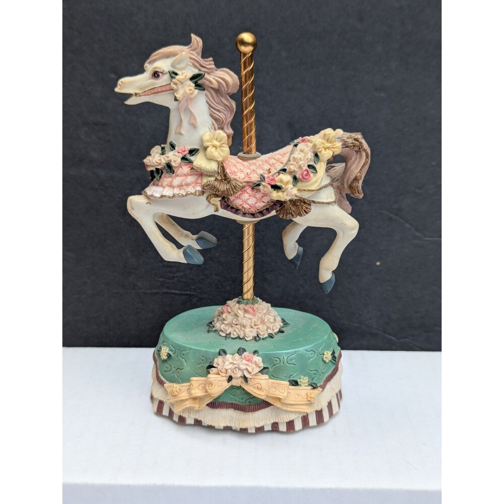 Heritage House Melodies County Fair Collection Carousel Horse-As Time Goes By
